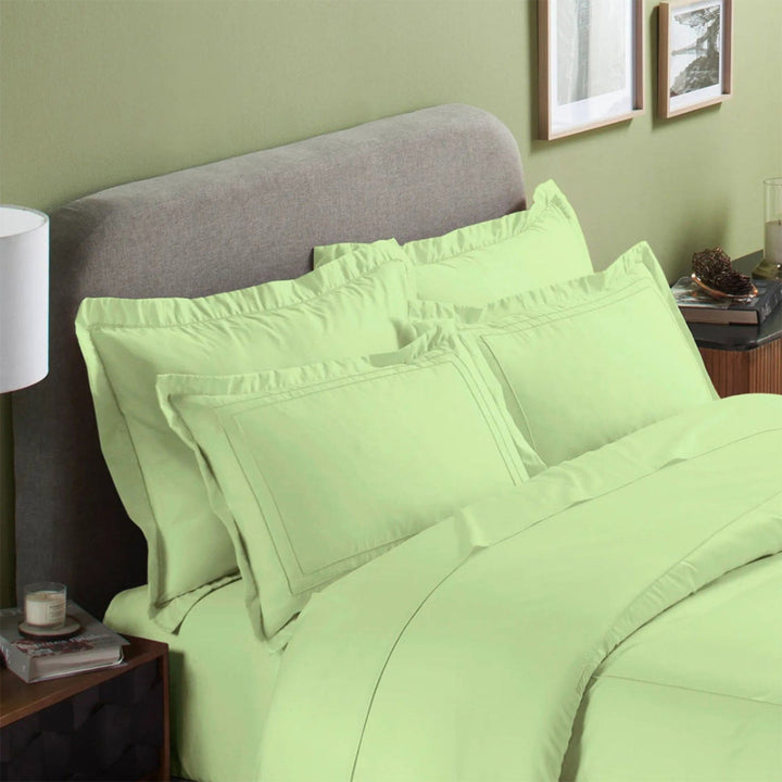 INDULGE - PILLOW COVERS WITH DOUBLE LINE EMBROIDERY