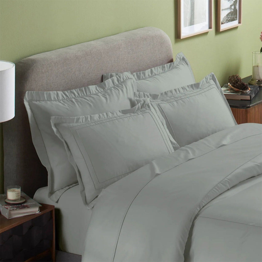 INDULGE - PILLOW COVERS WITH DOUBLE LINE EMBROIDERY