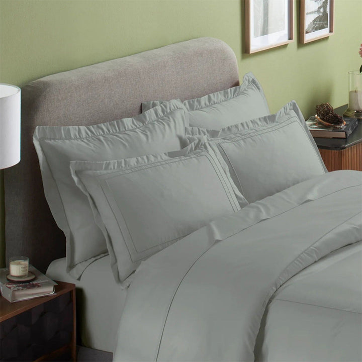 INDULGE - PILLOW COVERS WITH DOUBLE LINE EMBROIDERY