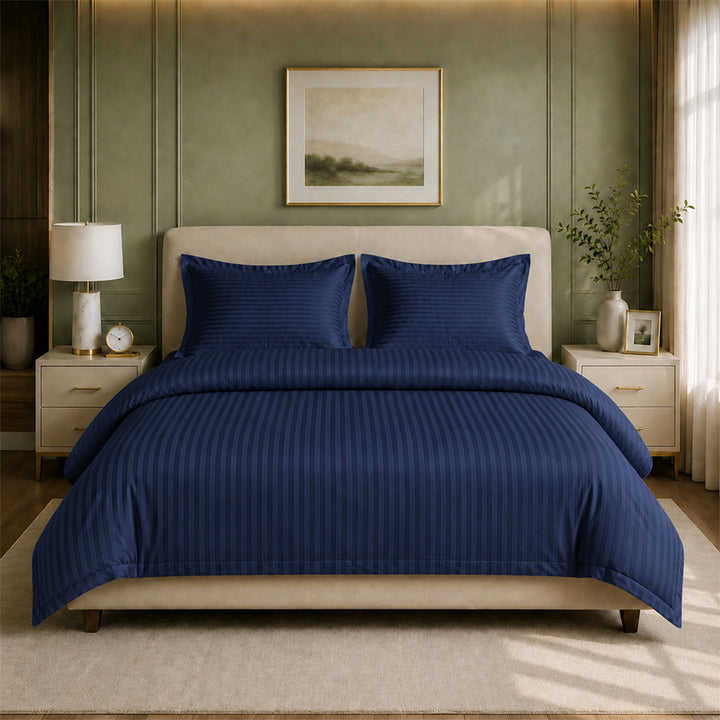 The Essence  - 350 TC Satin Stripe Duvet Covers