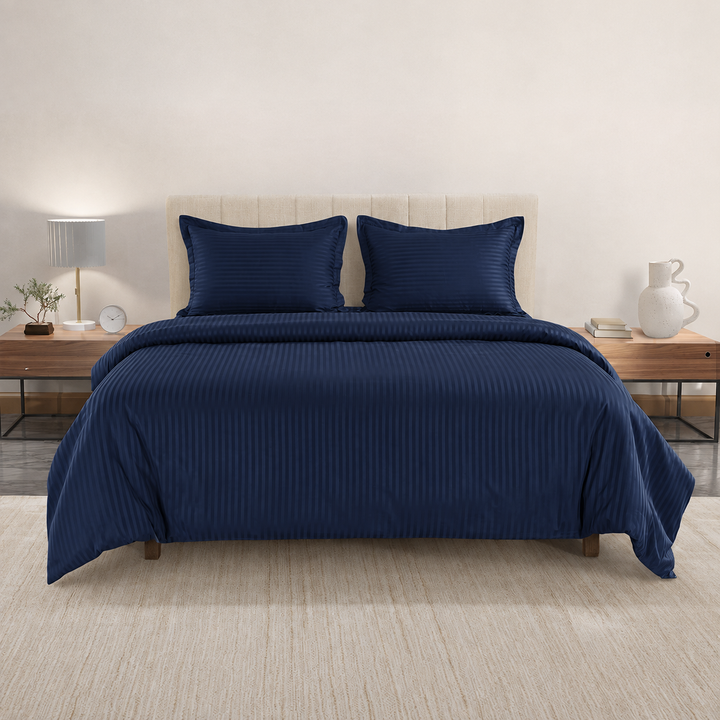 High Living - 300TC 1cm Satin Stripe Duvet Covers