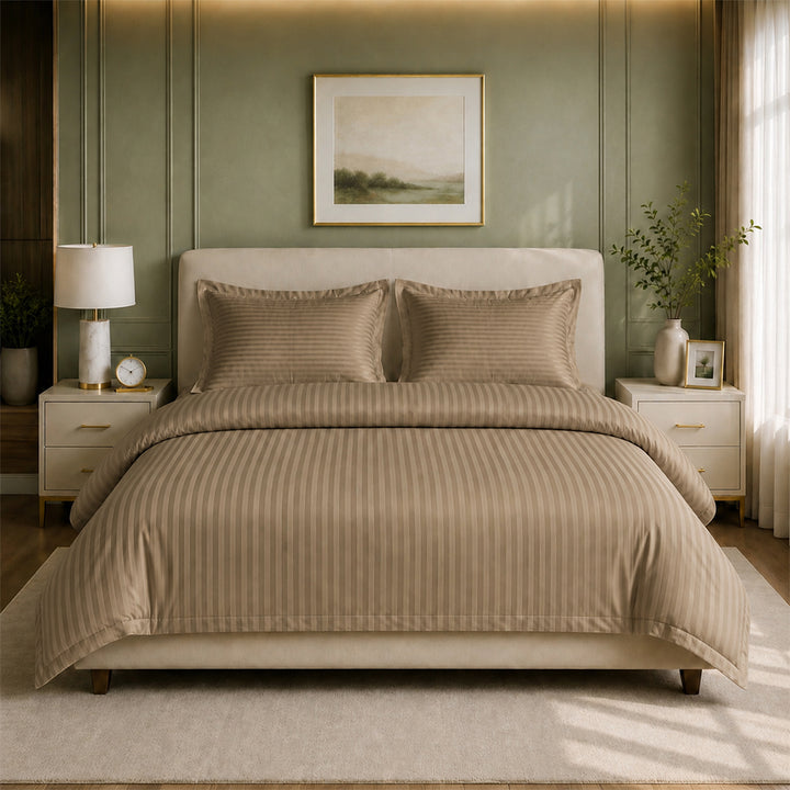 The Essence  - 350 TC Satin Stripe Duvet Covers