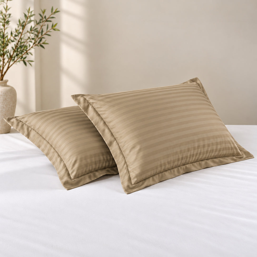 The Essence  - 350 TC Satin Stripe Pillow Covers