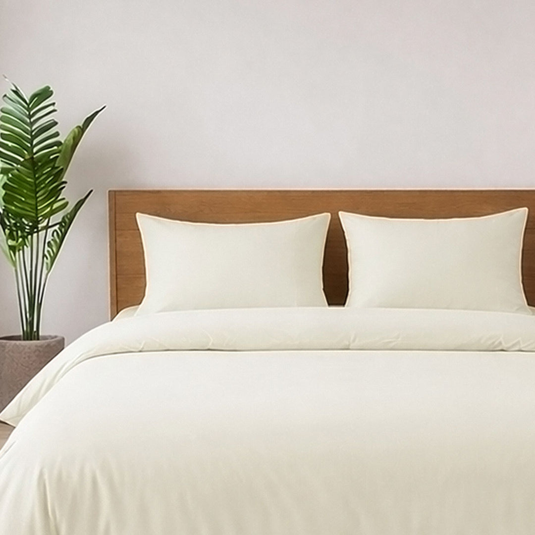 LAP OF LUXURY - 400TC 1CM SATIN STRIPE / PLAIN PILLOW COVERS