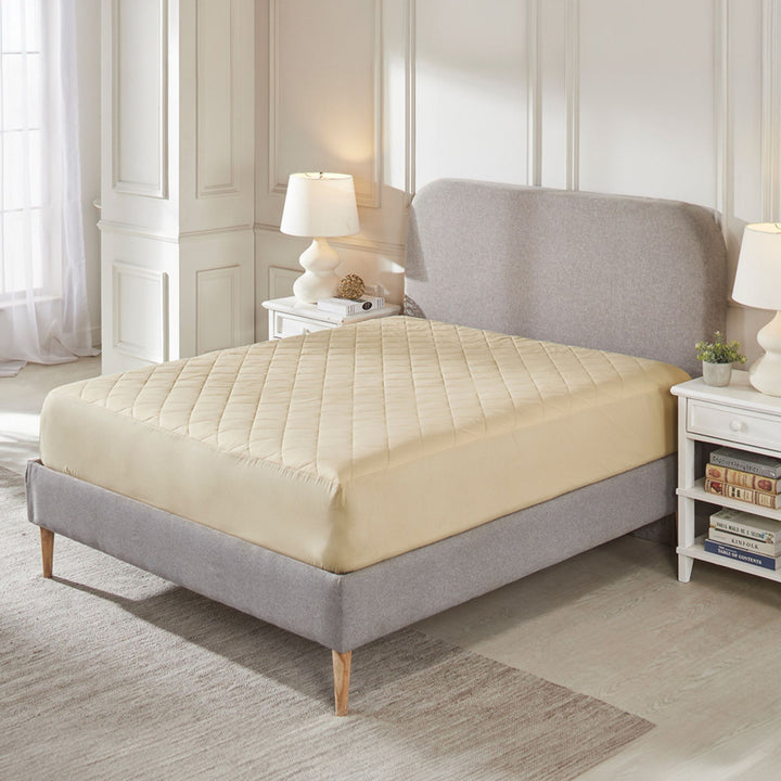 LOFTY QUILTED  WITH SKIRTING MATTRESS PROTECTOR