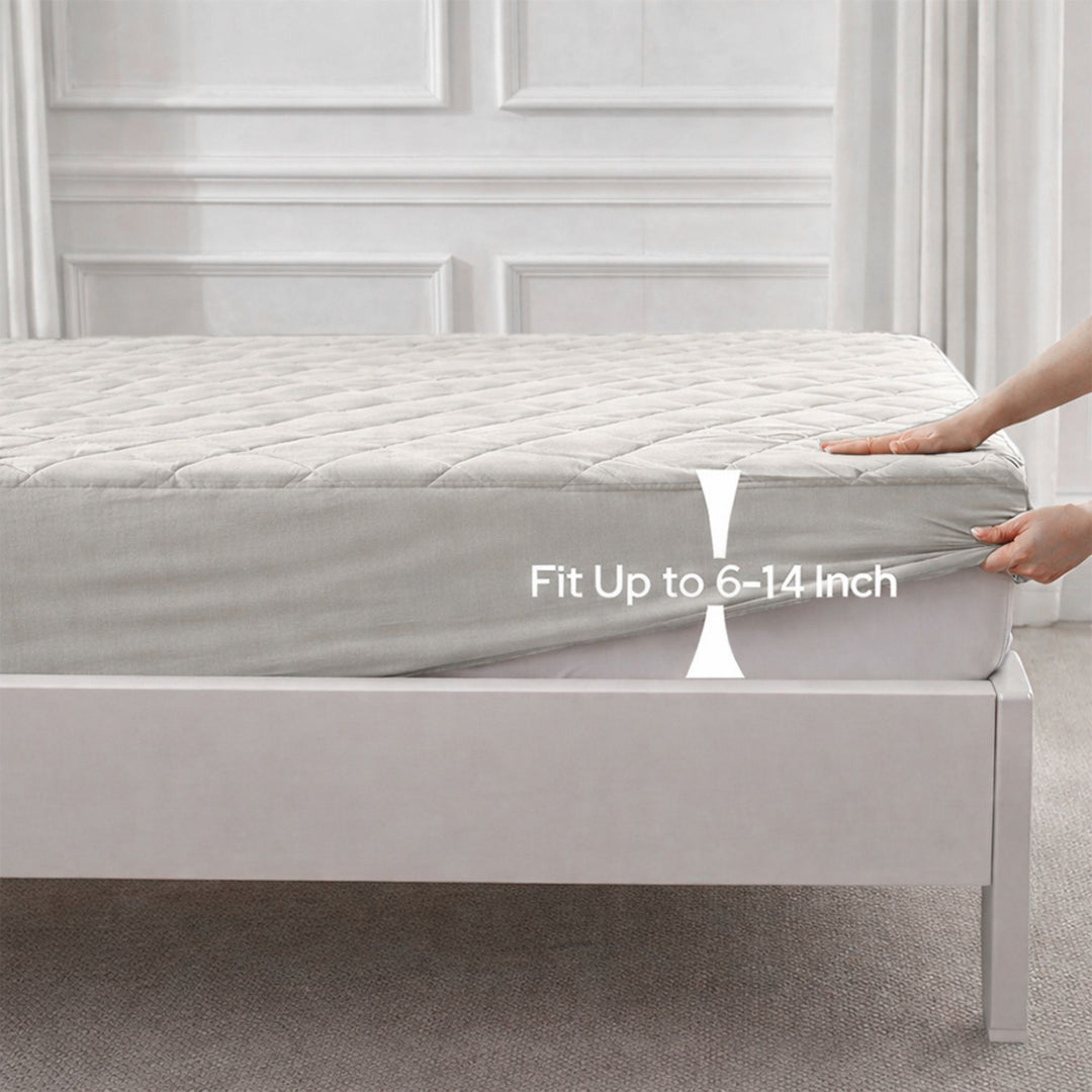 LOFTY QUILTED  WITH SKIRTING MATTRESS PROTECTOR