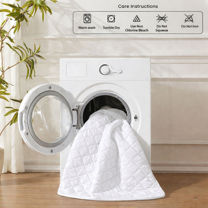 LOFTY QUILTED  WITH SKIRTING MATTRESS PROTECTOR
