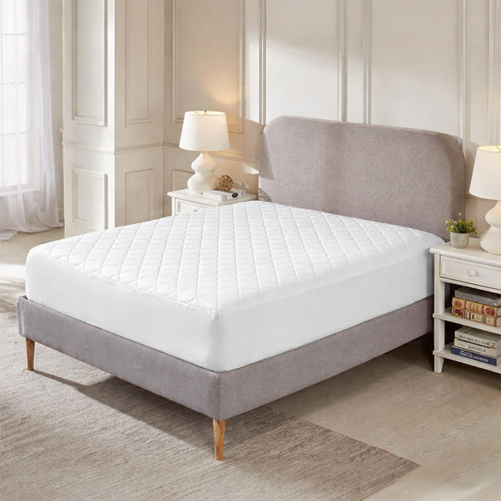 LOFTY QUILTED  WITH SKIRTING MATTRESS PROTECTOR