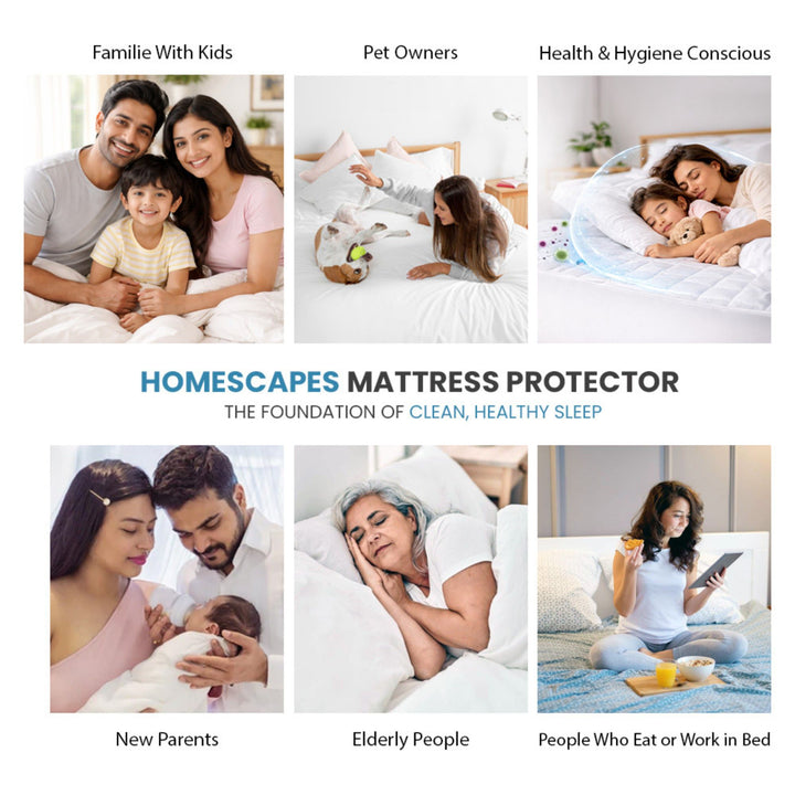 LOFTY QUILTED  WITH SKIRTING MATTRESS PROTECTOR