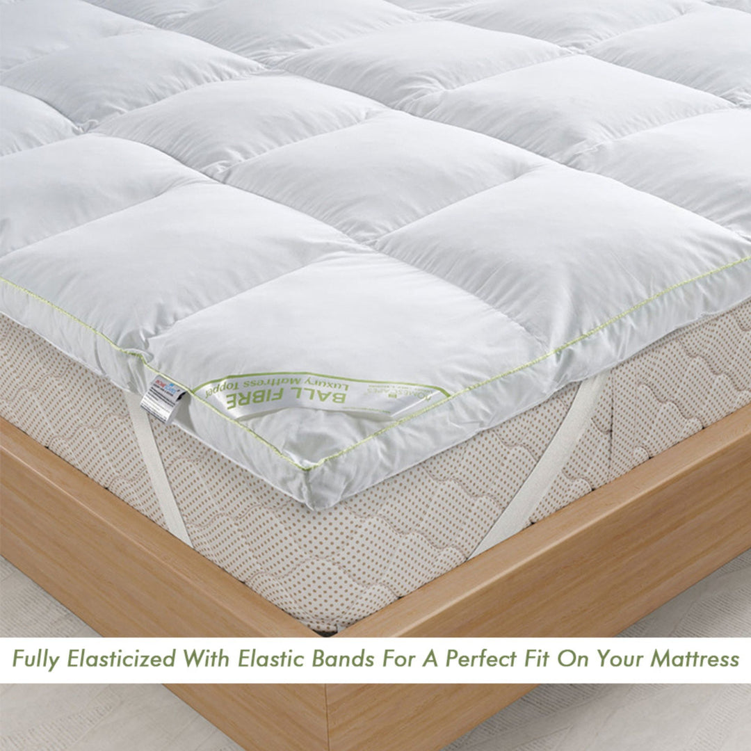 LUXURY FIRM YET SOFT BALL FIBRE MATTRESS TOPPER