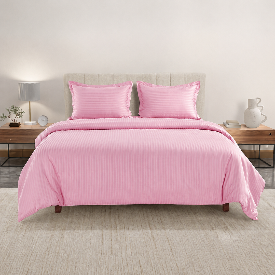 High Living - 300TC 1cm Satin Stripe Duvet Covers