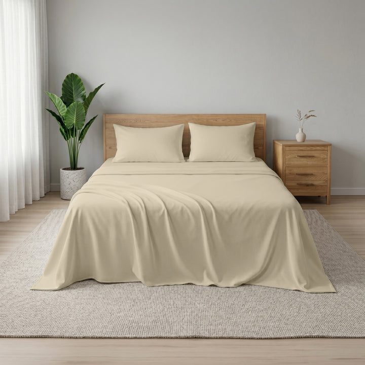 Earth & Elegance  - 450 TC Mercerised Egyptian Cotton Flat Bed Sheets