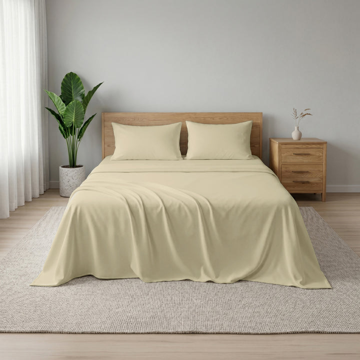 Earth & Elegance  - 450 TC Mercerised Egyptian Cotton Flat Bed Sheets