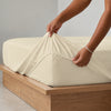Earth & Elegance  - 450 TC Mercerised Egyptian Cotton Fitted Bed Sheets