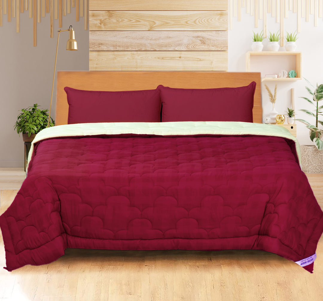 COOL FINISH PREMIUM 500 GSM - SOLID REVERSIBLE WINTER SHIELD ACUTE WINTER DUVET
