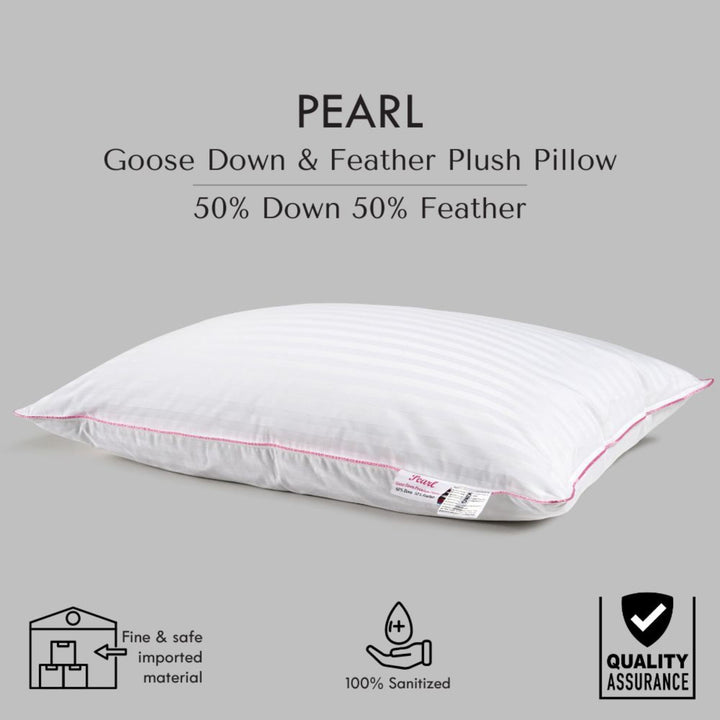 PEARL 50% DOWN & 50% FEATHER PLUSH PILLOW