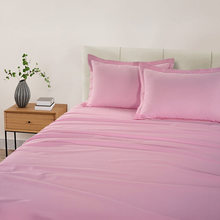 PLEASURE 210TC 1CM SATIN STRIPE PILLOW COVERS