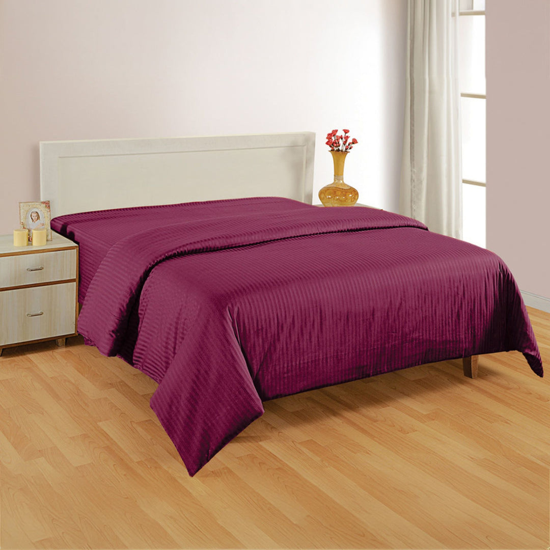 PLEASURE 210TC 1CM SATIN STRIPE DUVET COVERS