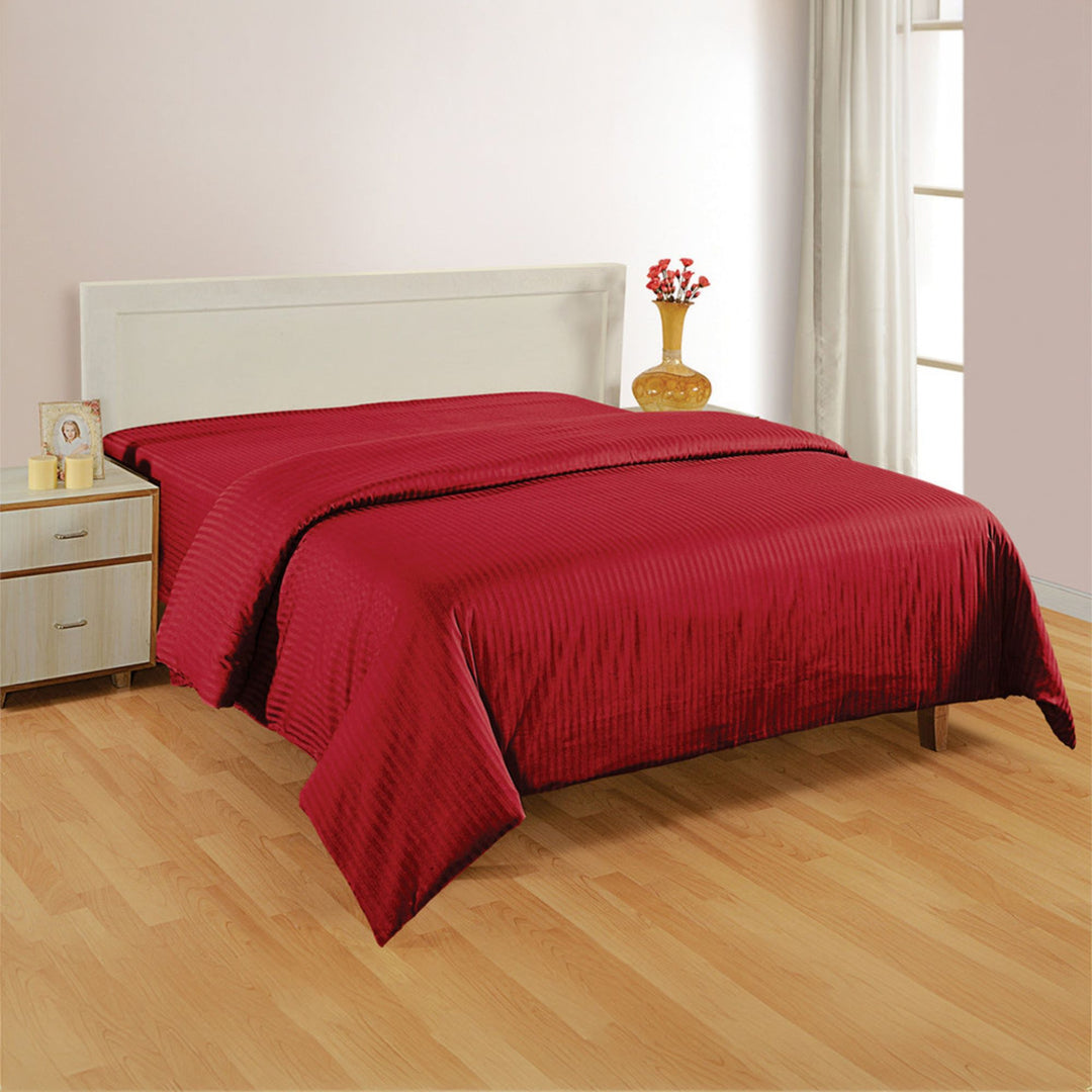 PLEASURE 210TC 1CM SATIN STRIPE DUVET COVERS