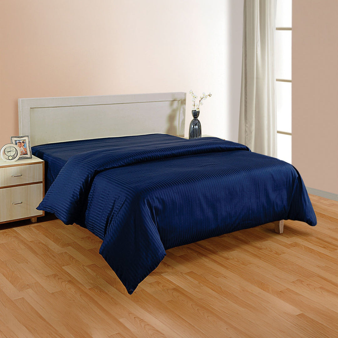 PLEASURE 210TC 1CM SATIN STRIPE DUVET COVERS
