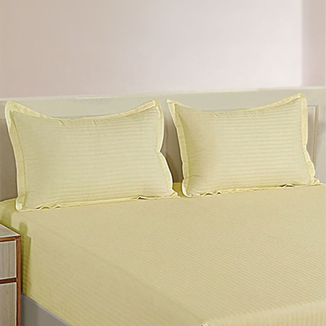 PLEASURE 210TC 1CM SATIN STRIPE PILLOW COVERS