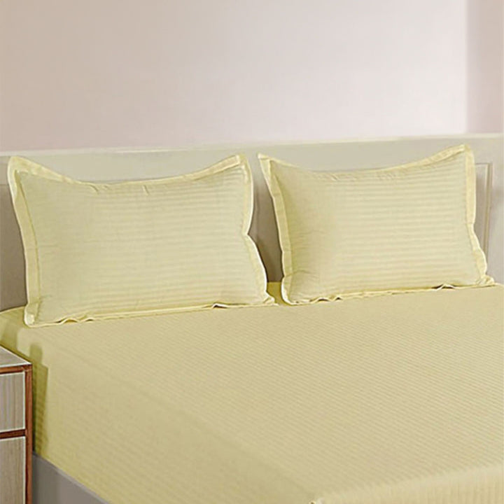 PLEASURE 210TC 1CM SATIN STRIPE PILLOW COVERS