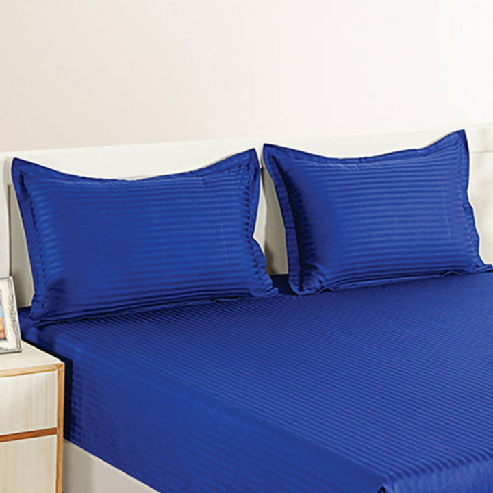 PLEASURE 210TC 1CM SATIN STRIPE PILLOW COVERS