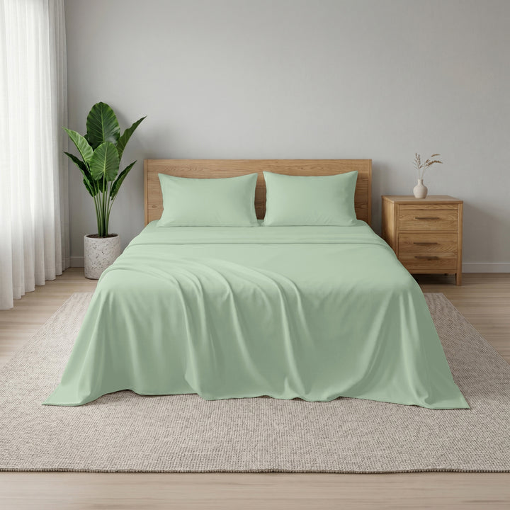 Earth & Elegance  - 450 TC Mercerised Egyptian Cotton Flat Bed Sheets