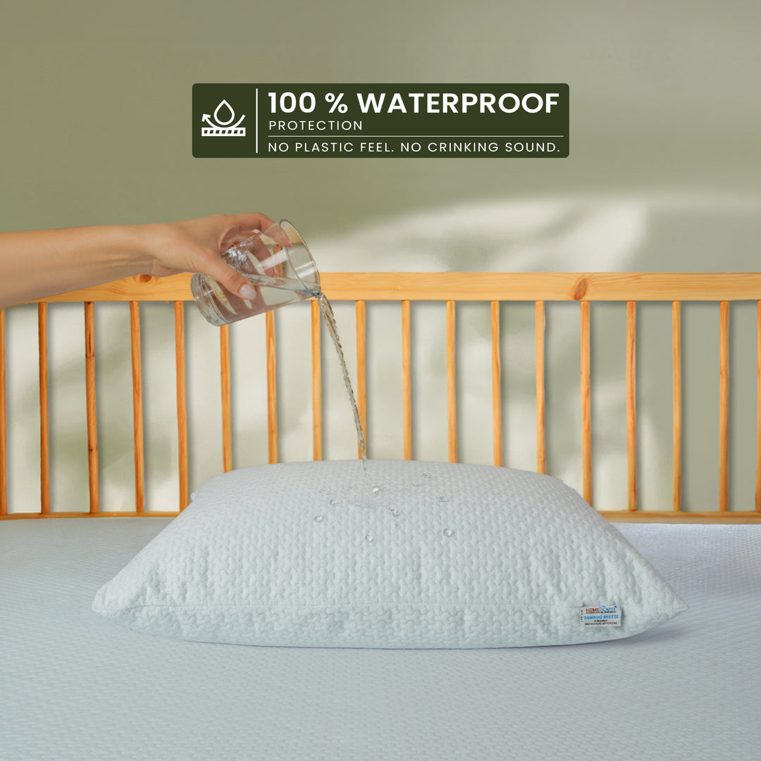 Bamboo Breeze Cooling Waterproof Pillow Protector
