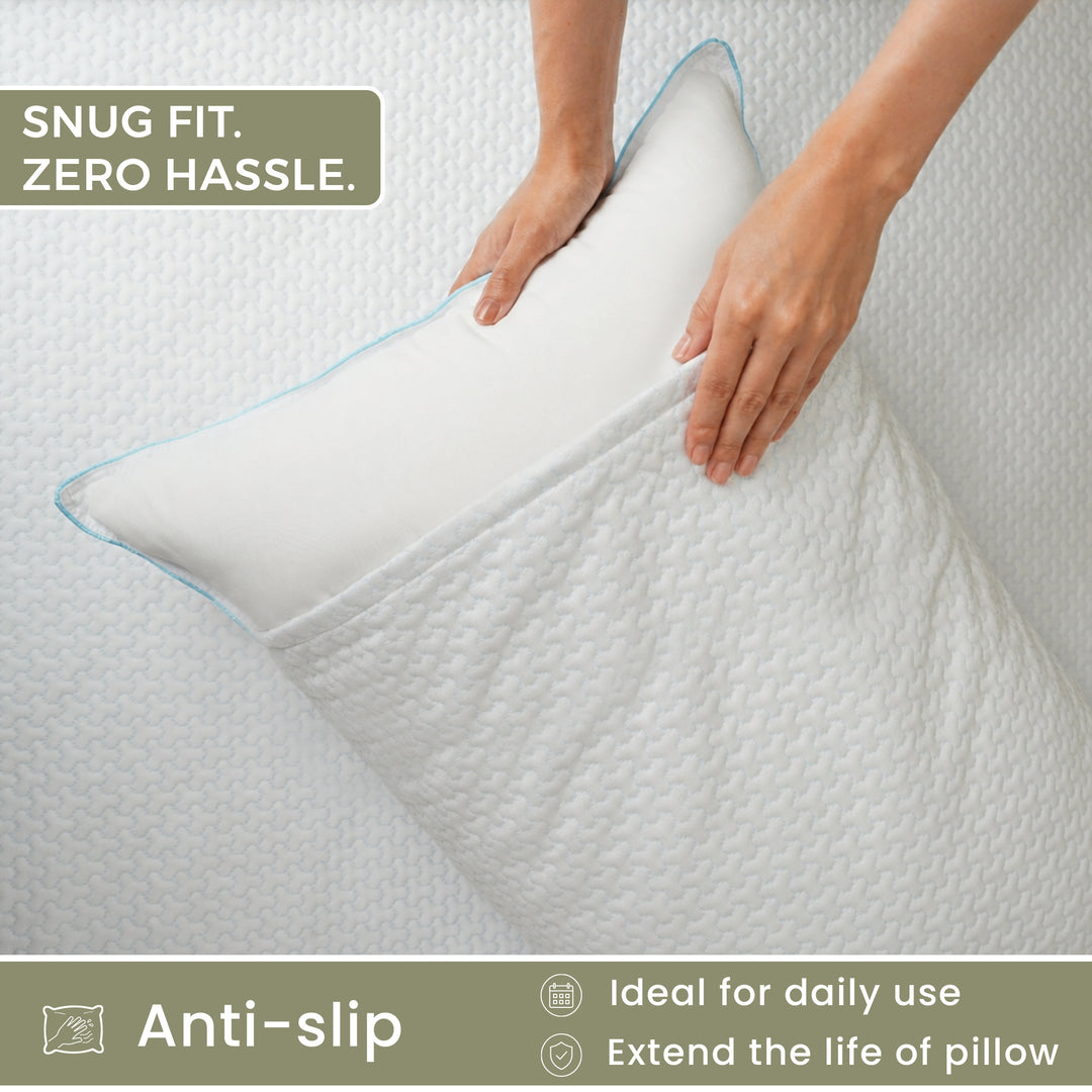 Bamboo Breeze Cooling Waterproof Pillow Protector