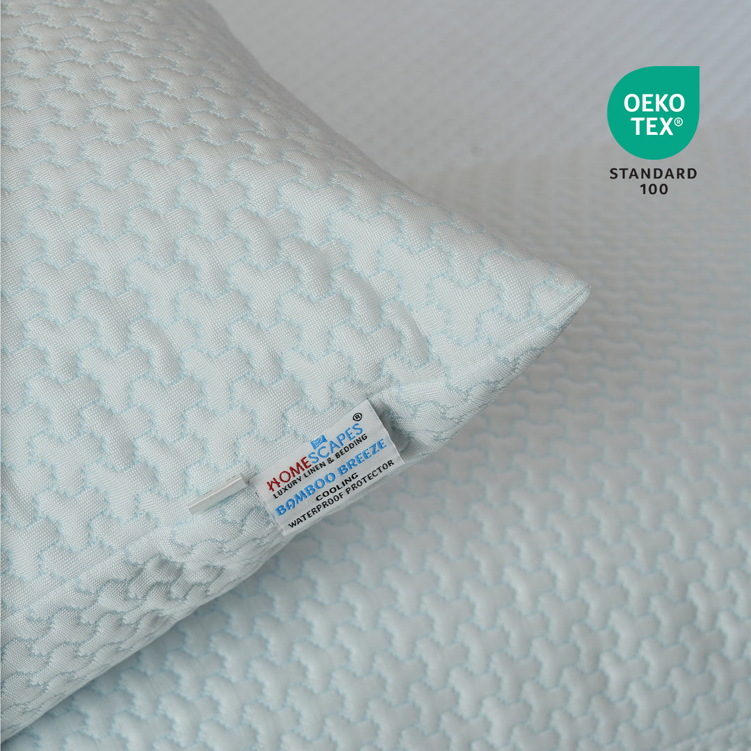 Bamboo Breeze Cooling Waterproof Pillow Protector