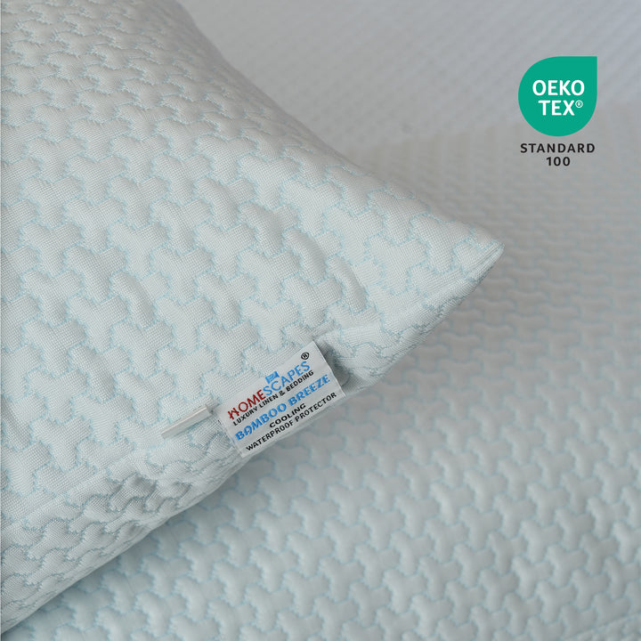 Bamboo Breeze Cooling Waterproof Pillow Protector