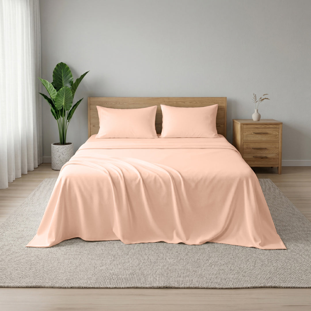 Earth & Elegance  - 450 TC Mercerised Egyptian Cotton Flat Bed Sheets