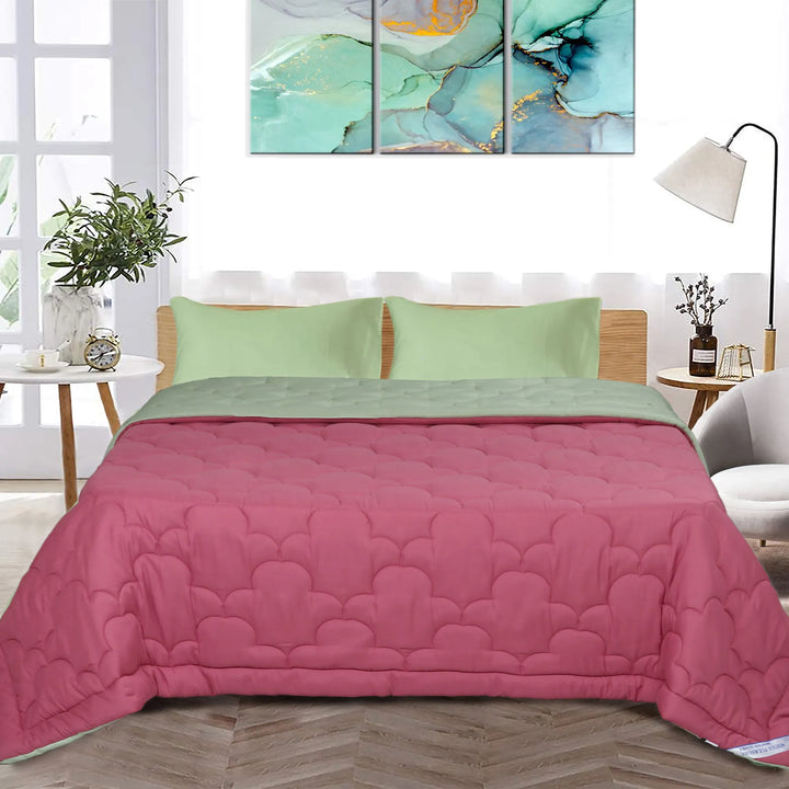 COOL FINISH PREMIUM 120 GSM - SOLID REVERSIBLE SUMMER TOUCH AC COMFORTER & LIGHT WEIGHT DUVET