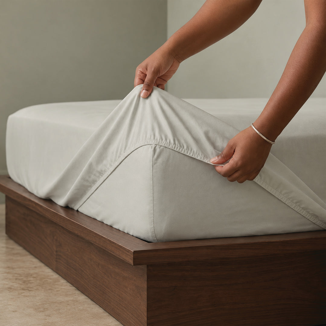 High Living - 300 TC Egyptian Cotton Fitted Bed Sheets