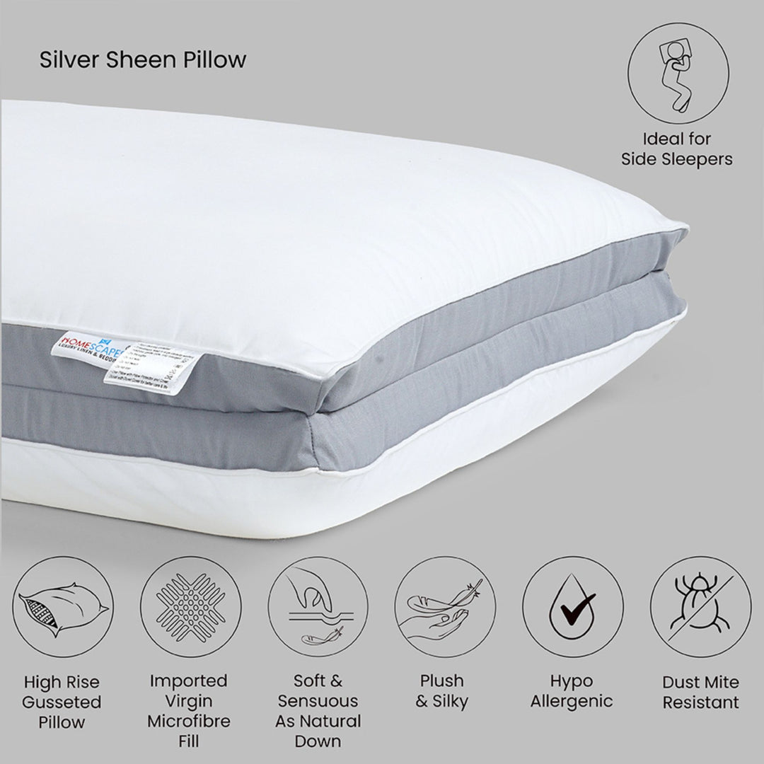 SILVER SHEEN PILLOW