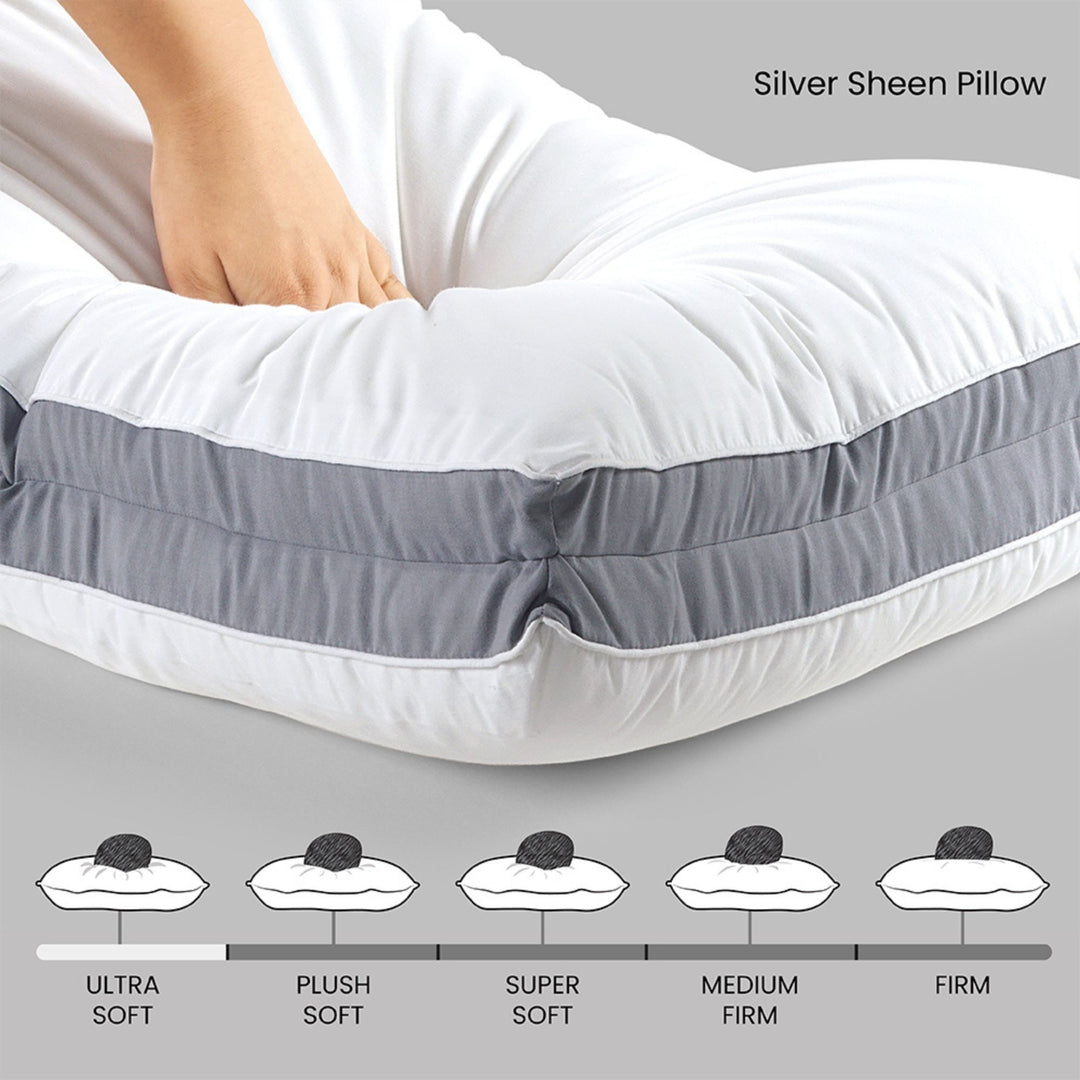 SILVER SHEEN PILLOW
