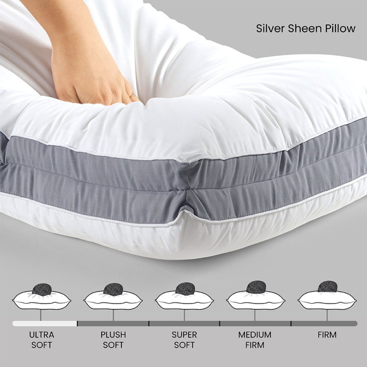 SILVER SHEEN PILLOW