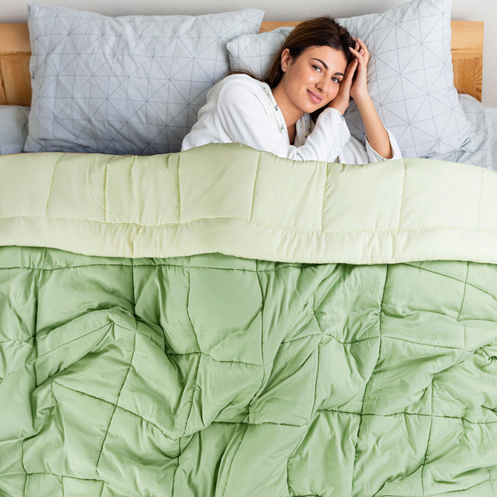 REVERSIBLE SUMMER TOUCH AC COMFORTER LIGHT WINTER DUVET 120GSM