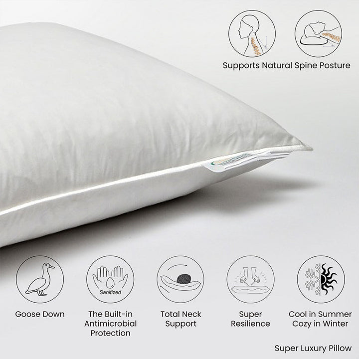 SUPER LUXURY 20% DOWN & 80% FEATHER PILLOW