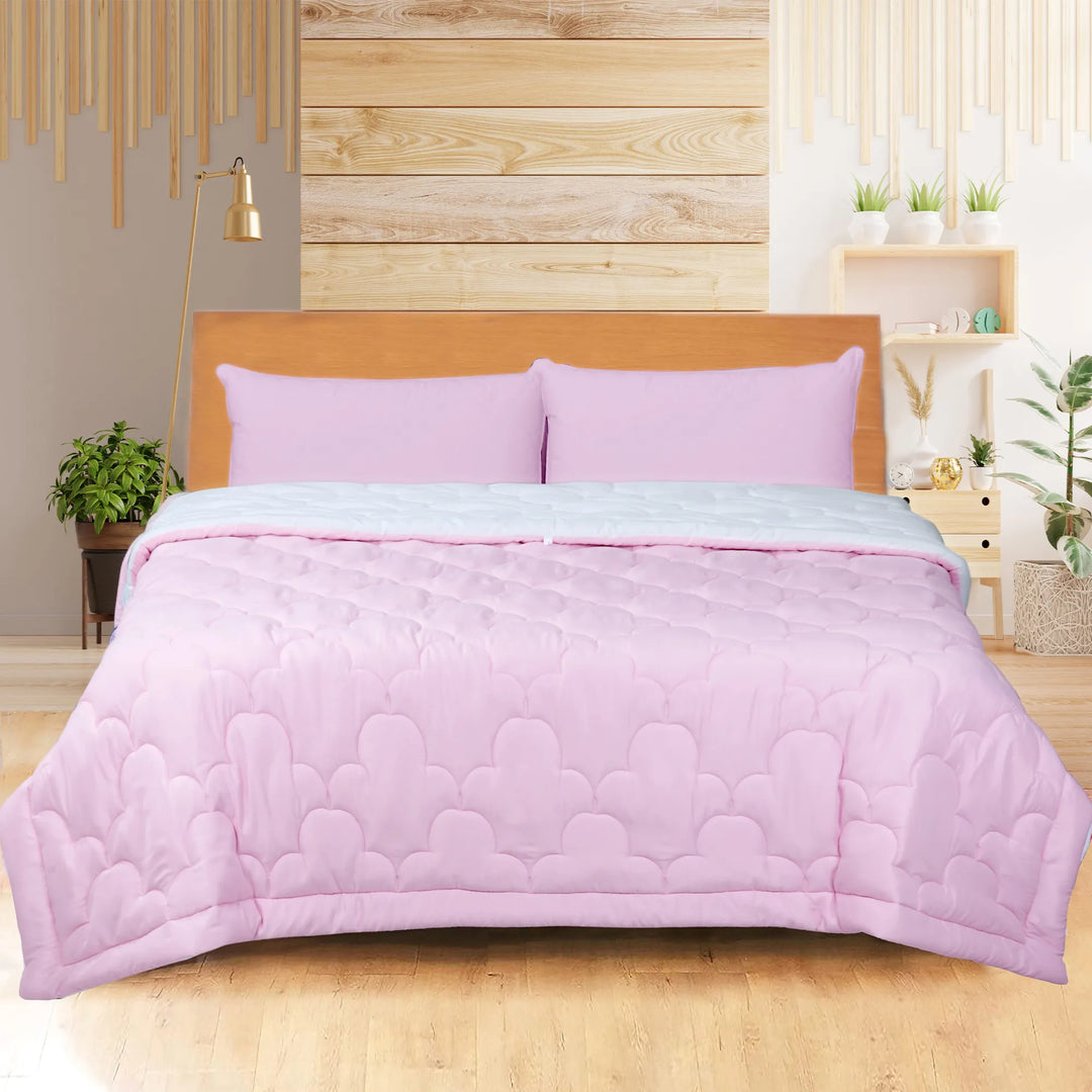 COOL FINISH PREMIUM 120 GSM - SOLID REVERSIBLE SUMMER TOUCH AC COMFORTER & LIGHT WEIGHT DUVET