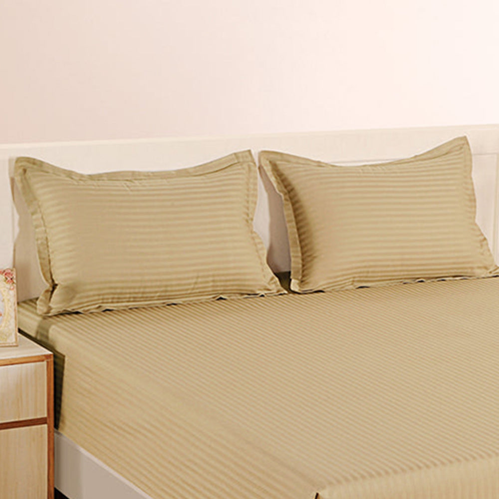 PLEASURE 210TC 1CM SATIN STRIPE / PLAIN PILLOW COVERS