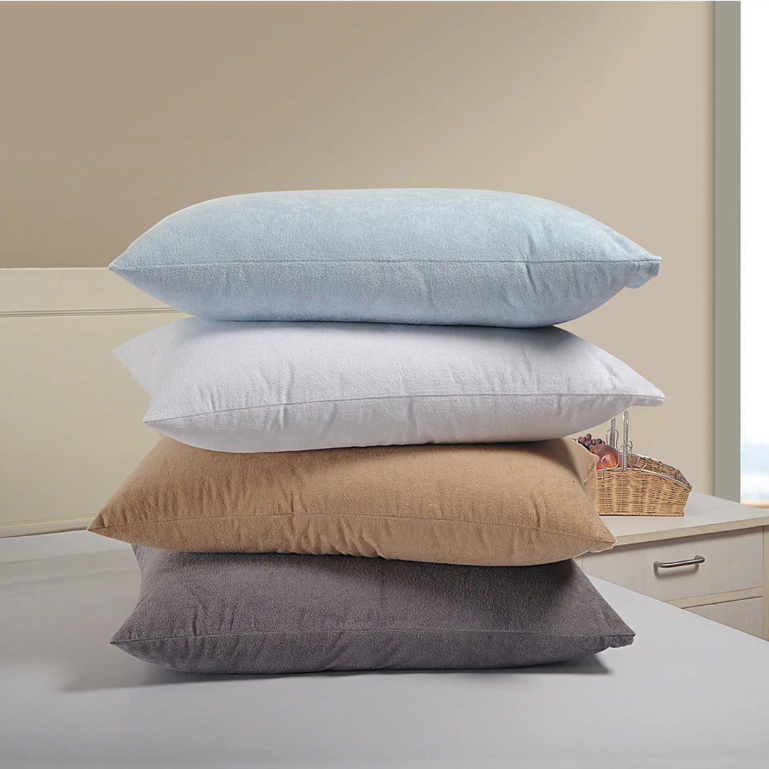 COTTON TERRY WATERPROOF PILLOW PROTECTOR