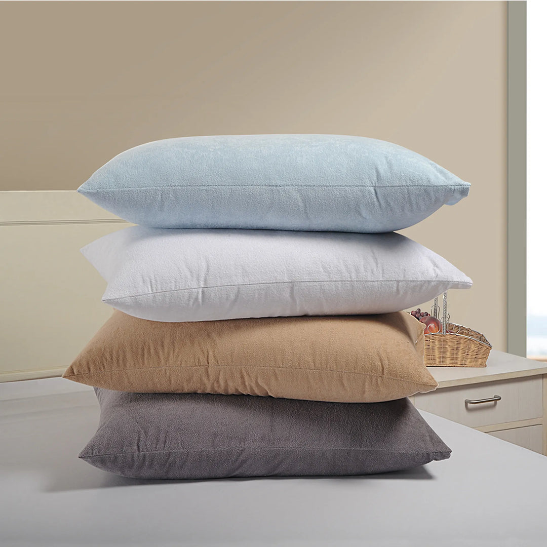 POLYESTER TERRY WATERPROOF PILLOW PROTECTOR