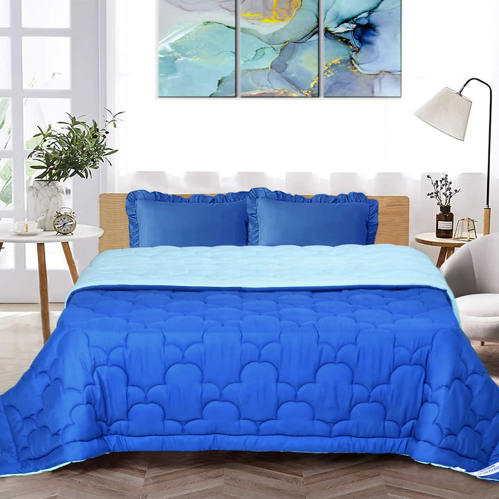 COOL FINISH PREMIUM 120 GSM - SOLID REVERSIBLE SUMMER TOUCH AC COMFORTER & LIGHT WEIGHT DUVET