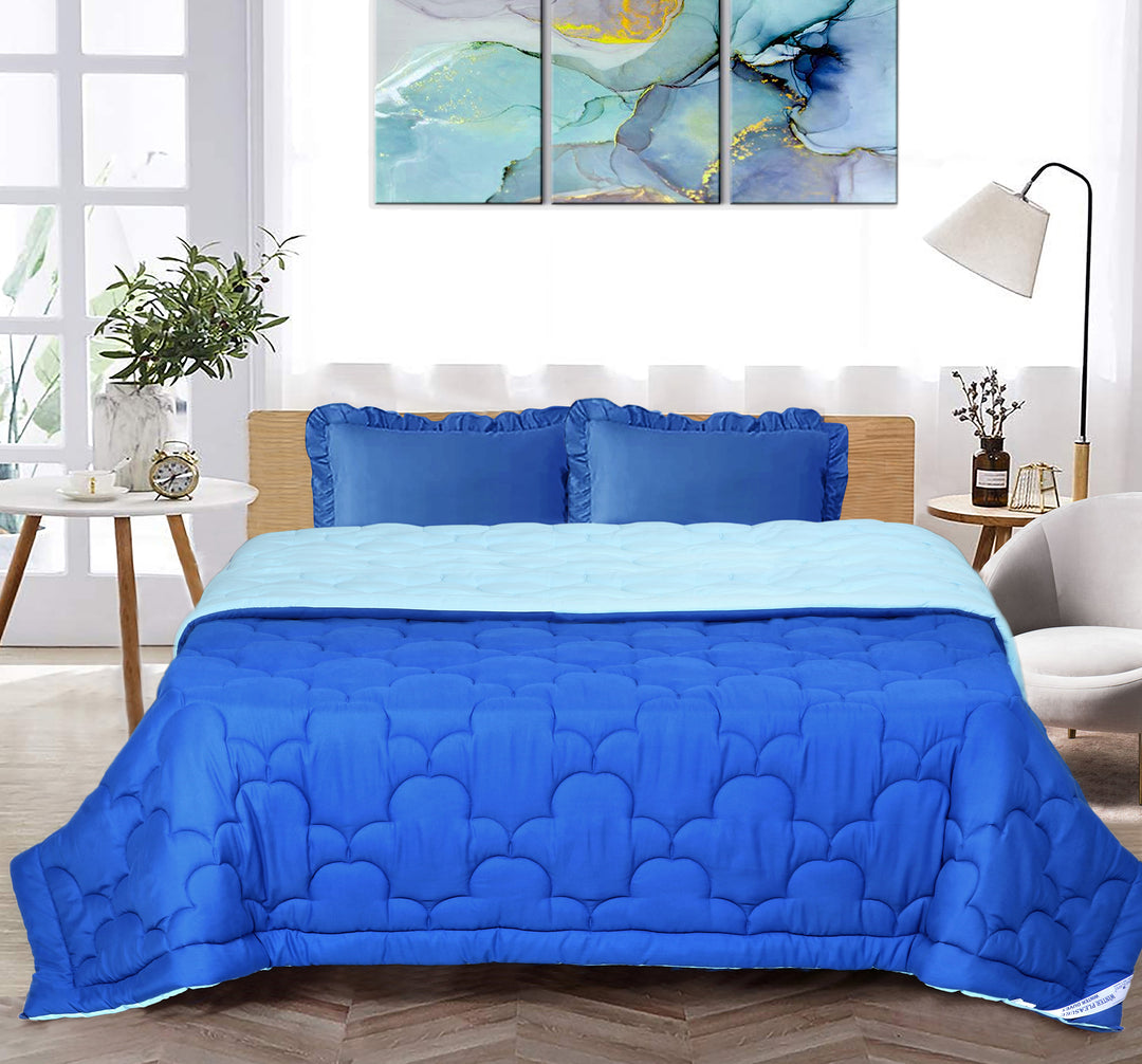 COOL FINISH PREMIUM 500 GSM - SOLID REVERSIBLE WINTER SHIELD ACUTE WINTER DUVET