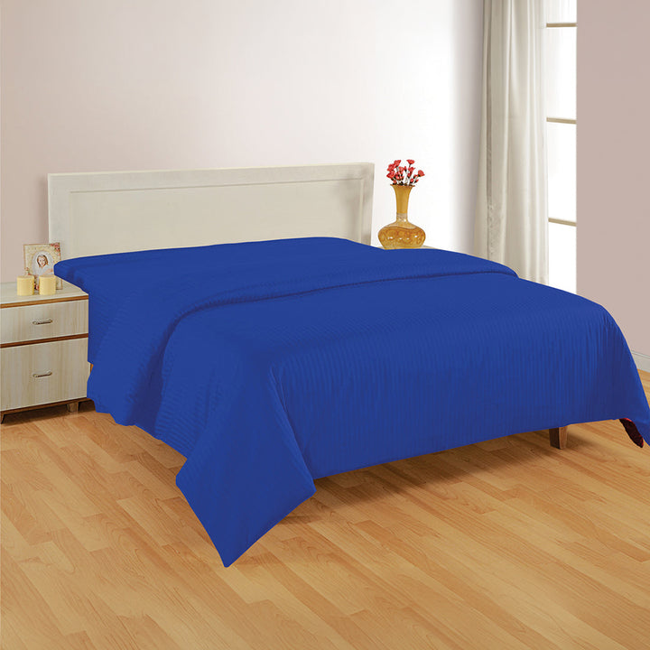 PLEASURE 210TC 1CM SATIN STRIPE / PLAIN DUVET COVERS