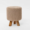 Tall Knitted Footstool