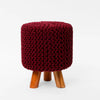 Tall Knitted Footstool