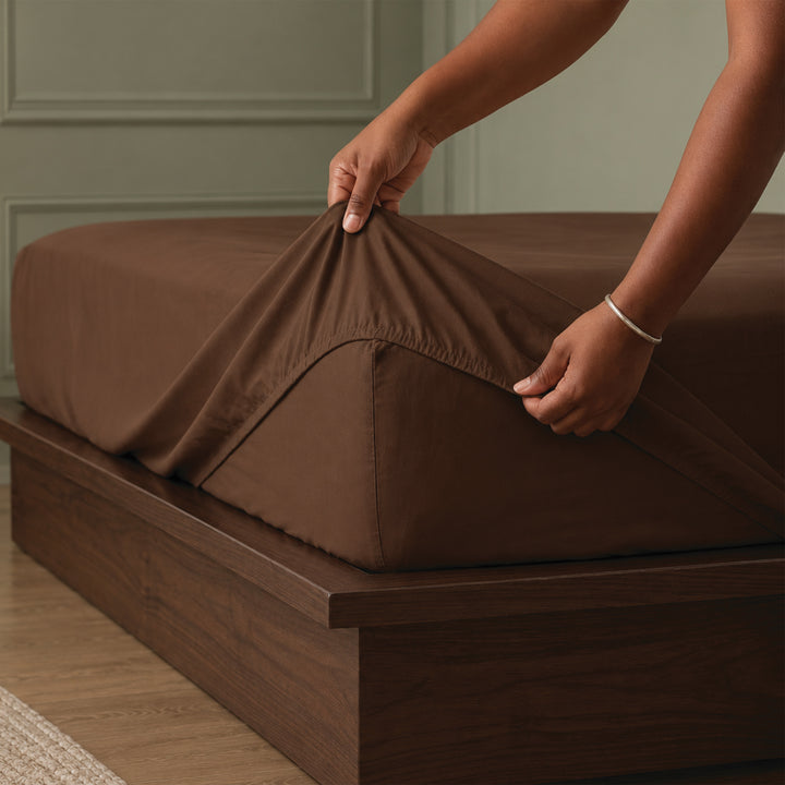 High Living - 300 TC Egyptian Cotton Fitted Bed Sheets